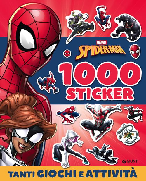 Spiderman. 1000 stickers. Tanti giochi e attività. Con adesivi. Ediz. a  colori - Libro Marvel Libri 2022