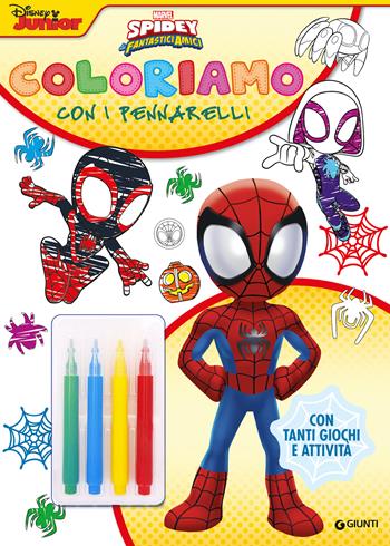 Spidey. Coloriamo con i pennarelli. Super album. Ediz. a colori. Con 4 pennarelli  - Libro Marvel Libri 2023 | Libraccio.it