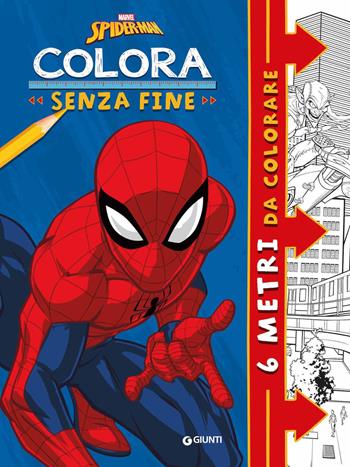 Spiderman. Colora senza fine 6 metri da colorare. Super album. Ediz. illustrata  - Libro Marvel Libri 2024 | Libraccio.it