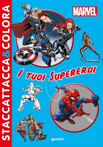 I tuoi supereroi. Marvel. Con adesivi. Ediz. a colori  - Libro Marvel Libri 2024, Staccattacca & colora | Libraccio.it