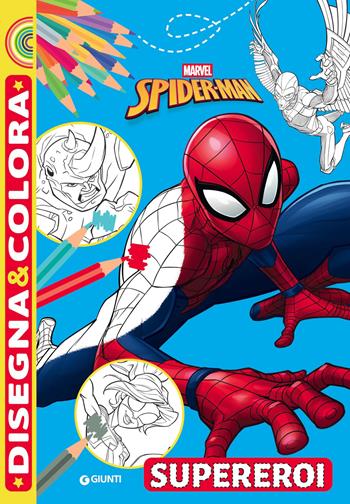 Supereroi. Spider-man. Disegna e colora. Ediz. a colori - Walt Disney - Libro Marvel Libri 2026 | Libraccio.it