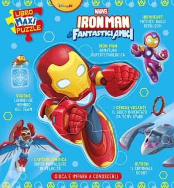 Iron Man. Gioca e impara a conoscerli. Libro maxi puzzle. Ediz. a colori  - Libro Marvel Libri 2026 | Libraccio.it