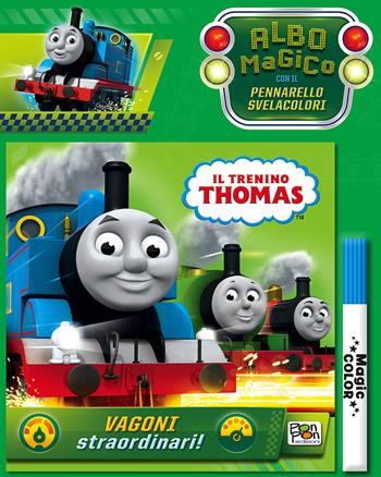 Vagoni straordinari! Thomas & friends. Albo magico. Con pennarello svelacolori - Elisa Carati - Libro Pon Pon Edizioni 2017 | Libraccio.it