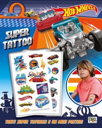 Super tattoo. Hot Wheels. Ediz. a colori. Ediz. a spirale. Con Poster - Alice Torricelli - Libro Pon Pon Edizioni 2021 | Libraccio.it