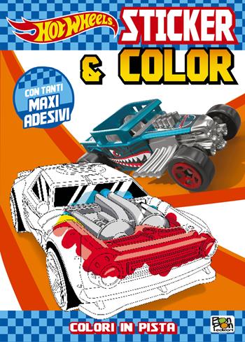 Colori in pista. Hot Wheels. Sticker & color. Ediz. a colori. Con adesivi  - Libro Pon Pon Edizioni 2020 | Libraccio.it