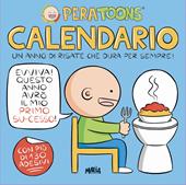 Pera Toons. Calendario da parete. Con Adesivi