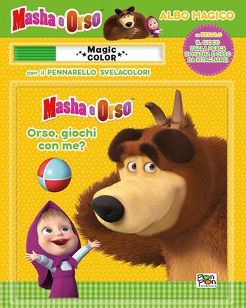 Orso, giochi con me? Masha e Orso. Albo magico. Ediz. a colori. Con pennarello svelacolori - Elisa Carati - Libro Pon Pon Edizioni 2023 | Libraccio.it