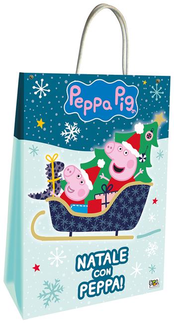 Natale con Peppa. Shopper bag. Peppa Pig. Ediz. a colori  - Libro Pon Pon Edizioni 2023 | Libraccio.it