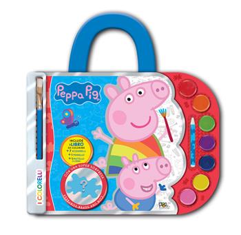 Valigetta con acquerelli. I colorelli. Peppa Pig. Ediz. a colori. Ediz. a spirale. Con acquerelli, pennello, pastello a cera bianco e 1 sorpresa - Lisa Capiotto - Libro Pon Pon Edizioni 2024 | Libraccio.it