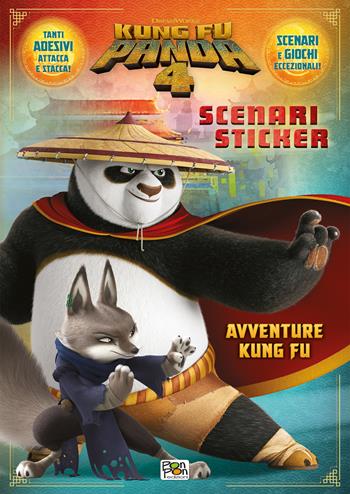 Avventure kung fu. Kung Fu Panda 4. Scenari sticker. Ediz. a colori - Lisa Capiotto - Libro Pon Pon Edizioni 2024 | Libraccio.it