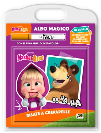 Risate a crepapelle. Masha e Orso. Albo magico. Ediz. a colori. Con pennarello svelacolori - Elisa Carati - Libro Pon Pon Edizioni 2024 | Libraccio.it