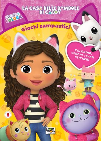 Giochi zampastici. Gioca & colora. La casa delle bambole di Gabby. Ediz. a colori - Lisa Capiotto - Libro Pon Pon Edizioni 2024 | Libraccio.it