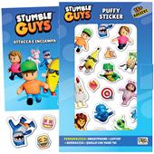 Attacca e inciampa. Puffy sticker. Stumble guys. Ediz. a colori