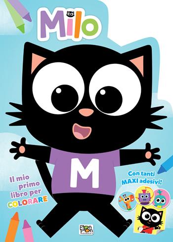 Il mio primo libro da colorare. Milo. Con adesivi. Ediz. a colori - Lisa Capiotto - Libro Pon Pon Edizioni 2025 | Libraccio.it