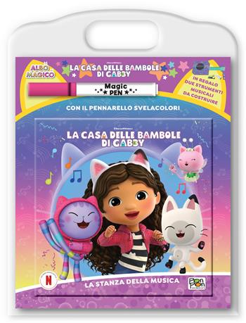 La stanza della musica. La casa delle bambole di Gabby. Albo magico. Ediz. a colori. Con pennarello svelacolori - Emanuela Brumana - Libro Pon Pon Edizioni 2025 | Libraccio.it