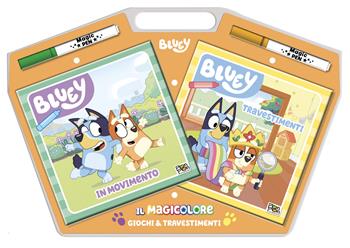 Giochi e travestimenti. Bluey. Magicolore. Ediz. a colori. Con 2 pennarelli svelacolore - Cristina Panzeri - Libro Pon Pon Edizioni 2025 | Libraccio.it