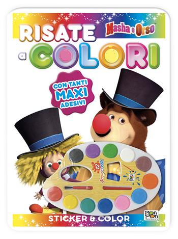 Risate a colori. Masha e Orso. Ediz. a colori. Con acquerelli - Cristina Panzeri - Libro Pon Pon Edizioni 2025 | Libraccio.it