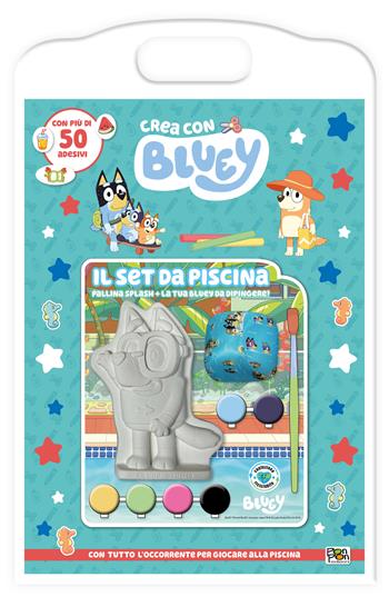 Il set da piscina. Crea con Bluey. Ediz. a colori. Con pallina splash e Bluey da dipingere - Cristina Panzeri - Libro Pon Pon Edizioni 2025 | Libraccio.it