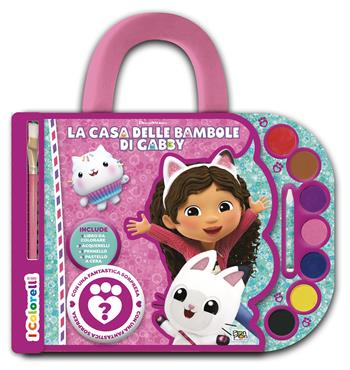 La casa delle bambole di Gabby. I colorelli. Valigetta con acquerelli. Ediz. a colori. Ediz. a spirale. Con 7 acquerelli, 1 pennello, 1 pastello a cera bianco e 1 sorpresa - Lisa Capiotto - Libro Pon Pon Edizioni 2025 | Libraccio.it