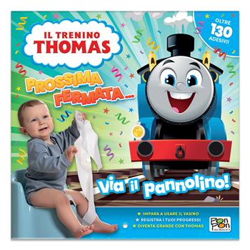 Via il pannolino! Il trenino Thomas. Con adesivi. Ediz. a colori - Lisa Capiotto - Libro Pon Pon Edizioni 2026 | Libraccio.it