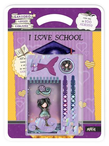 I love school. Gorjuss. Con adesivi. Ediz. a colori. Con stationery set - Lisa Capiotto - Libro Pon Pon Edizioni 2026 | Libraccio.it