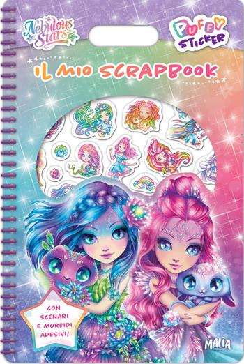 Il mio scrapbook. Nebulous Stars. Puffy sticker. Ediz. a colori. Ediz. a spirale - Lucia Marenzi - Libro Pon Pon Edizioni 2026 | Libraccio.it