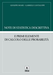 Note di statistica descrittiva e primi elementi di calcolo delle probabilità