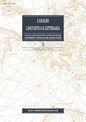 L' analisi linguistica e letteraria (2018). Vol. 3