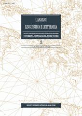 L' analisi linguistica e letteraria (2021). Vol. 3