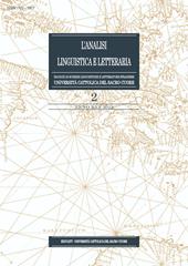 L' analisi linguistica e letteraria (2022). Vol. 2