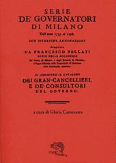Serie de' governatori di Milano dall'anno 1535 al 1776 con istoriche annotazioni