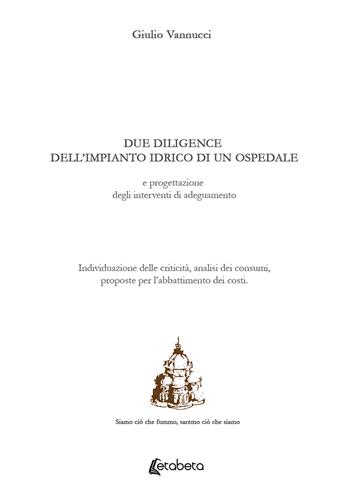 Due diligence dell'impianto idrico di un ospedale e progettazione degli interventi di adeguamento. Individuazione delle criticità, analisi dei consumi, proposte per l'abbattimento dei costi - Giulio Vannucci - Libro EBS Print 2020 | Libraccio.it