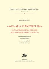 «Ave Maria, clemens et pia». Una lauda-sequenza bilingue della prima metà del Duecento