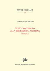 Nono contributo alla bibliografia vichiana (2011-2015)