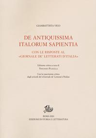 De antiquissima italorum sapientia - Giambattista Vico - Libro Edizioni di Storia e Letteratura 2020 | Libraccio.it
