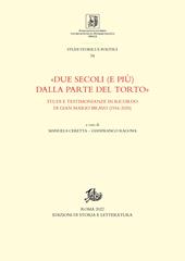 «Due secoli (e più) dalla parte del torto». Studi e testimonianze in ricordo di Gian Mario Bravo (1934-2020)