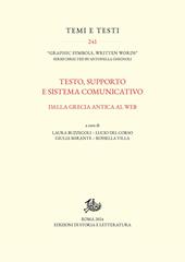 Testo, supporto e sistema comunicativo. Dalla Grecia antica al web