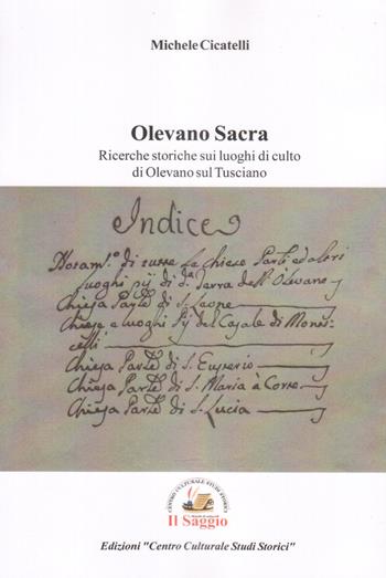 Olevano sacra. Ricerche storiche sui luoghi di culto di Olevano sul Tusciano - Michele Cicatelli - Libro Edizioni Il Saggio 2019 | Libraccio.it