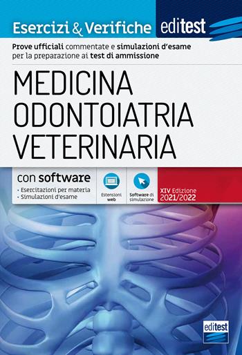 EdiTEST. Medicina, odontoiatria, veterinaria. Esercizi & verifiche  - Libro Editest 2021 | Libraccio.it