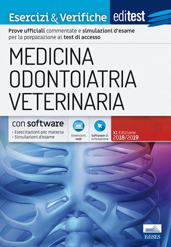 EdiTEST. Medicina, odontoiatria, veterinaria. Esercizi & verifiche.  - Libro Editest 2018 | Libraccio.it