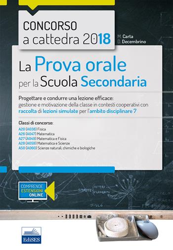 CC 4/33 la prova orale per la scuola secondaria. Ambito 7  - Libro Editest 2018 | Libraccio.it