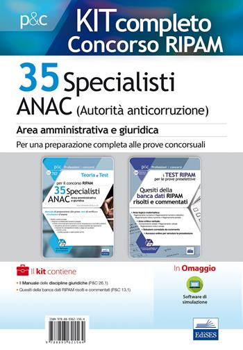 Kit concorso Ripam 35 specialisti ANAC  - Libro Editest 2018, Professioni e concorsi | Libraccio.it