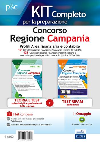 Concorso Regione Campania. Kit profili area finanziaria contabile. Con software di simulazione - Carla Iodice, Gennaro Lettieri - Libro Editest 2019, Professioni e concorsi | Libraccio.it