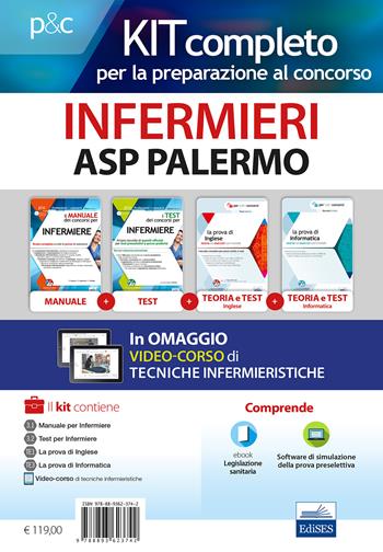 Kit completo per la preparazione al concorso infermieri ASP Palermo. Il manuale dei concorsi per infermiere- I test dei concorsi per infermiere-La prova di inglese per tutti i concorsi-La prova di informatica per tutti i concorsi. Con e-book. Con software di simulazione - Rosario Caruso, Guglielmo Guerriero, Francesco Pittella - Libro Editest 2019, Professioni e concorsi | Libraccio.it