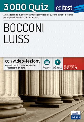 Editest. Bocconi Luiss. 3000 quiz. Ampia raccolta di quesiti tratti da prove reali e 10 simulazioni d’esame per la preparazione ai test di accesso  - Libro Editest 2019 | Libraccio.it