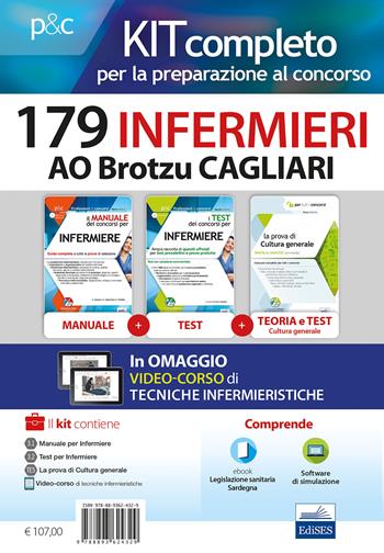 Kit concorso 179 Infermieri AO Brotzu Cagliari. Manuali di teoria e test commentati per tutte le prove. Con software di simulazione - Rosario Caruso, Francesco Pittella, Guglielmo Guerriero - Libro Editest 2019, Professioni e concorsi | Libraccio.it