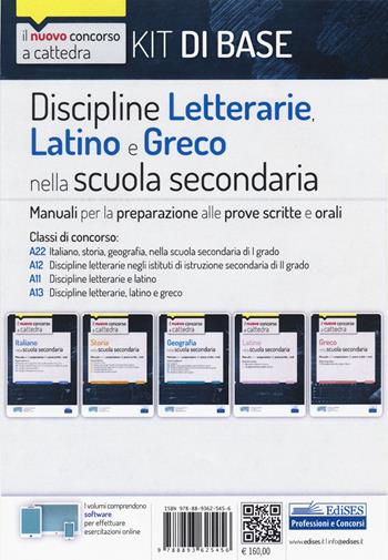 Kit discipline letterarie, latino e greco. Classi A22, A12, A11, A13.  - Libro Editest 2020 | Libraccio.it