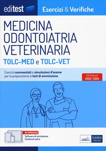 EDITEST. Esercizi e verifiche Medicina, Odontoiatria, Veterinaria TOLC-MED e TOLC-VET.  - Libro Editest 2022, EdiTest Ammissioni universitarie | Libraccio.it