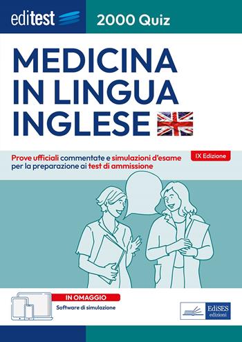 EdiTEST. Medicina in lingua inglese. Prove ufficiali. Con software di simulazione online  - Libro Editest 2024, EdiTest Ammissioni universitarie | Libraccio.it
