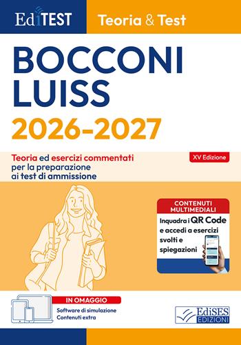 EdiTEST. Bocconi, Luiss. Teoria & test. Teoria ed esercizi commentati per la preparazione ai test di ammissione.  - Libro Editest 2026, EdiTest Ammissioni universitarie | Libraccio.it
